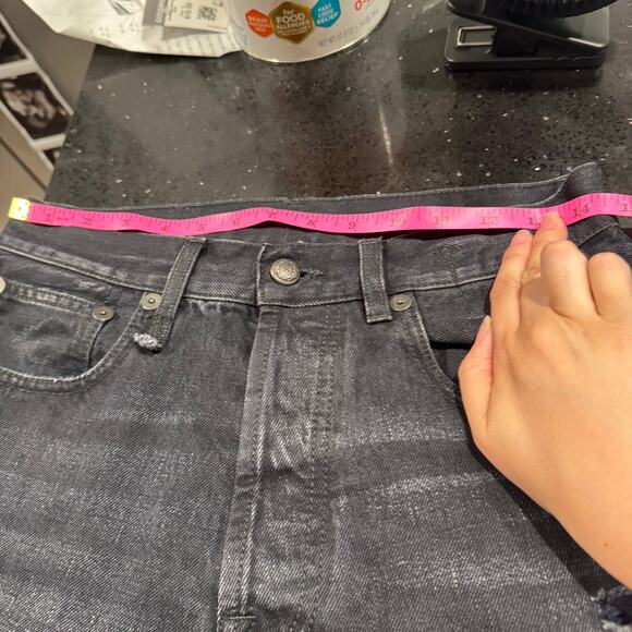 R13 Izzy Drop Crotch Jake Black Wash Loose Jean Size 27” EUC - Picture 7 of 11